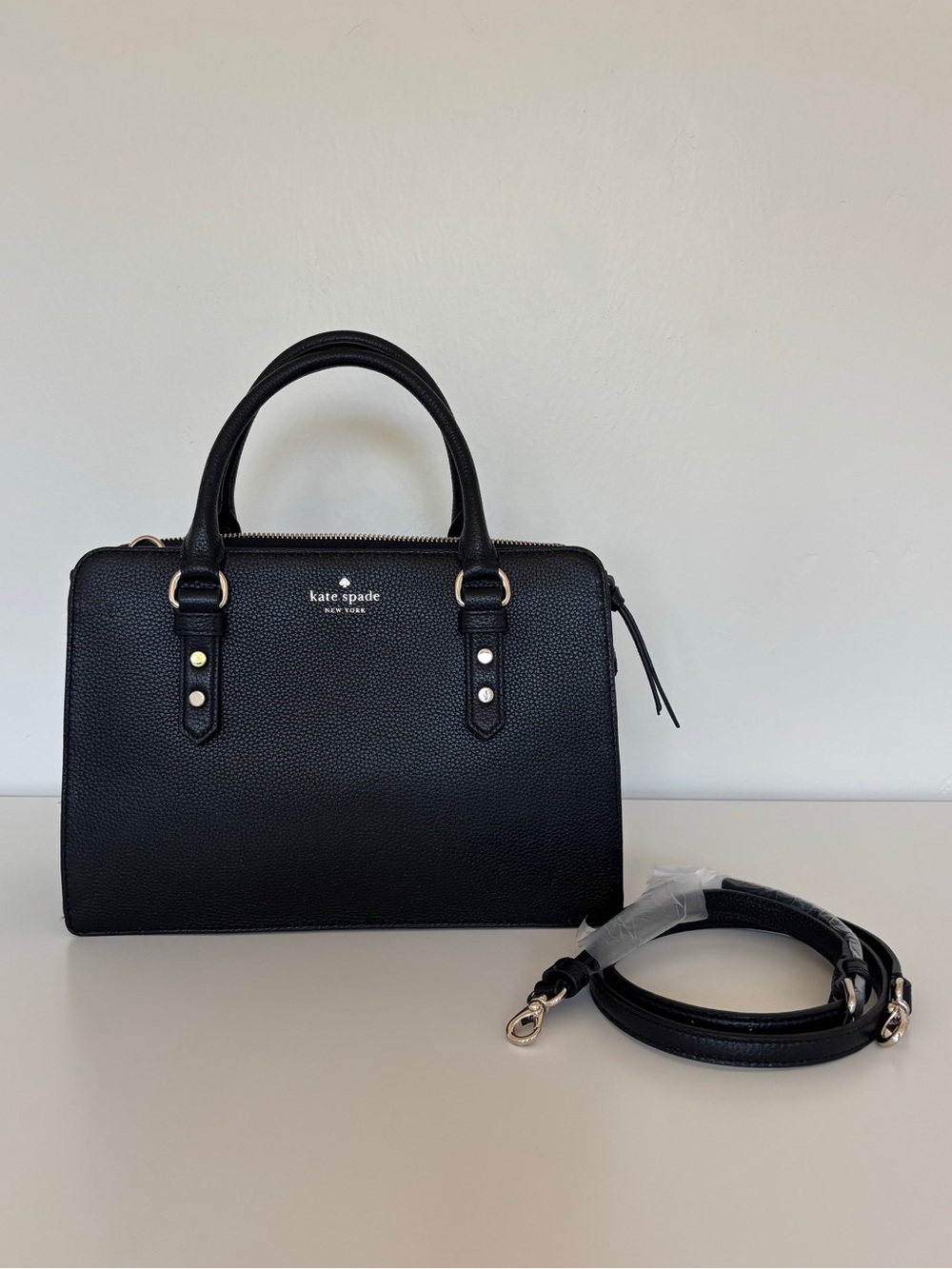 Kate Spade black leather bag